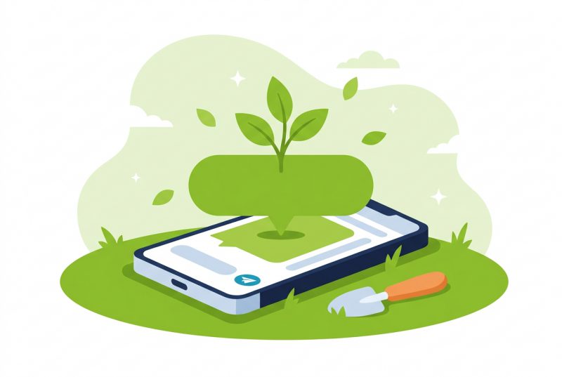 Un SMS qui fait pousser une plante, image de la communication écologique