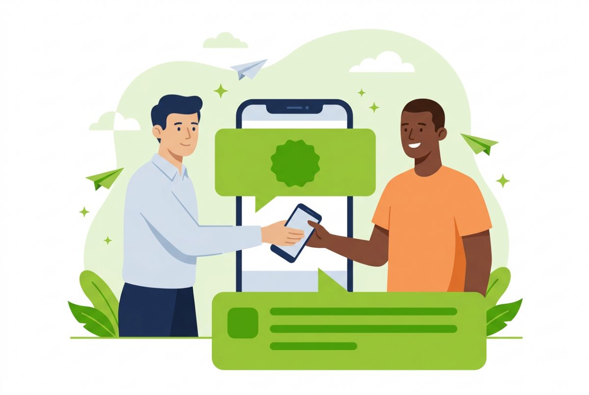 Un revendeur remet à son client un service de SMS à sa propre marque